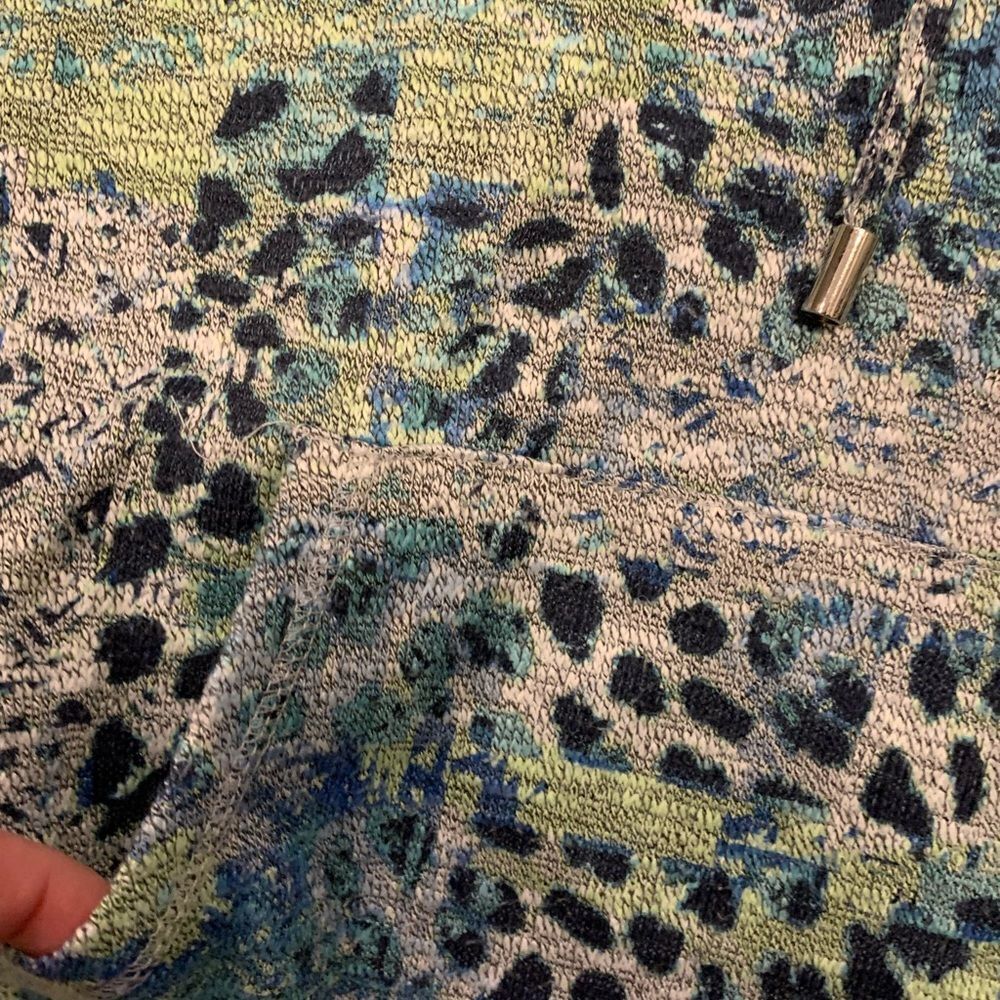 Ruby Rd. Ocean Color Cowl Neck Top Size Large - image 3